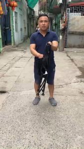 Ghế xếp gấp gọn ghế du lịch dã ngoại cắm trại ghế câu cá di động  khung thép chắc chắn vải oxford pha lưới thông thoáng chịu lực cao.