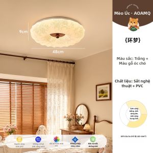 AOMAO | Đèn Trần Phong Cách Pháp Cổ Toàn Dải Quang