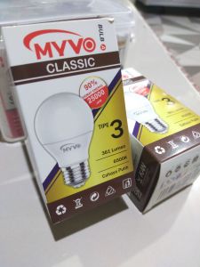 LAMPU MYVO CLASICC 3 WATT CAHAYA PUTIH LAMPU HEMAT LISTRIK