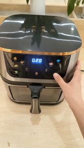 SG【Ready Stock】Eco Fry Smart Air Fryer 12L Air Fryer Oil-Free Frying Air Oven with Air Fryer Air fryer with Hot Air Flow System