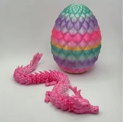 Bandai | 3D Chinese Dragon Surprise Egg Mini Movable Joint Decor Cute Collectible Desktop Gift
