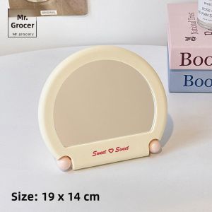 Simple Princess Style Wall Hanging Makeup Mirror Compact Portable Cosmetic Mirror Creative Home Decorative Full Length Mirror