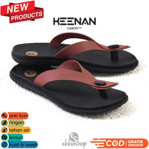 Sendal Karet Dewasa Pria CAMOU PLUS KEENAN CLAY Sandal Cowok Empuk Simpel Tapi Mewah Terbaru Bahan Premium Kuat Awet Anti Air Tidak Licin Untuk Gaya Casual Santai