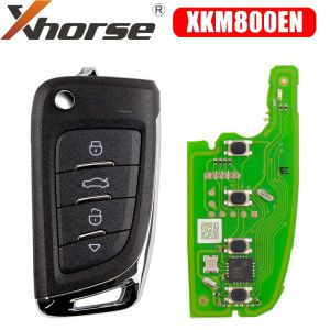 Xhorse XKM800EN Universal Flip Wire Remote Key Knife Style 4 Buttons 1 Piece