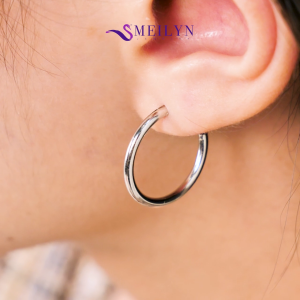 MEILYN Anting Gipsy Kasual Polos Perak Perhiasan Wanita Silver Clip Earrings All Variant