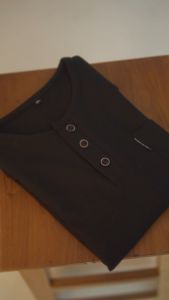 KHOIRUMMAH Koko Kurta Uwais Kids - Koko Kasual Anak Laki Laki - Kurta Polos Lengan Pendek - Black