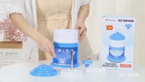 เครื่องทำน้ำแข็งใส (ฟ้า-ขาว) เครื่องไสน้ำแข็ง เครื่องทำน้ำแข็งไสเกล็ดหิมะ เครื่องบดน้ำแข็ง เครื่องปั่นน้ำแข็ง