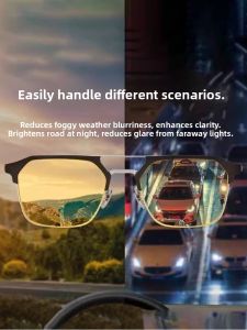 Night Driving Safety Glasses Anti-High Beam Light Transition Lenses