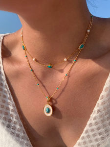 CAFFTI | Summer Beach-Friendly Stacking Necklace