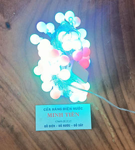 Dây đèn chớp LED Bi dài 10m với 60 bóng LED chớp bi