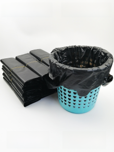 Thickened Black Handheld Plastic Garbage Bags Vest Type for Home Commercial Use Dining Restaurant And Dormitory Affordable Pack