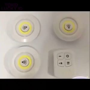 Lampu Tempel Remote isi 3 LED COB 110 Lumens Portable Wireless