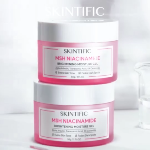 Skintific MSH Niacinamide Brightening Moisture Gel 80g | MSH Inhibitor Niacinamide Brightening Dark Spot Corrector Hydrating Gel Glow Booster