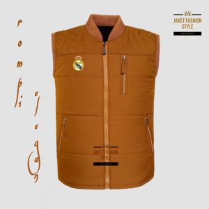 jaket rompi real Madrid pria keren pengendara motor pendaki gunung tebal kekinian pria casual / Jaket kerja kantor pria formal / jaket anak sekolah kuliah / jaket rompi seragam / jaket rompi olah raga sepak bola