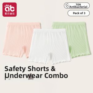 AIBEIDILA | 2-in-1 Anti-Peek Base Shorts Girls Briefs