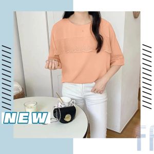 NDDshop ใหม่ยอดฮิต เสื้อยืดแฟชั่น ผ้าดี รื่นสบาย มี4สีสุด เฟอร์แฟกซ์🎉 เสื้อยืดแฟชั่น งานดีมากวิ ใส่สบาย สีสันสาวหวาน