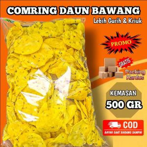 Comring Bawang Murah 500gr / Kecimpring Singkong Bawaang Daun gurih / Gemblong Khas Ciamis