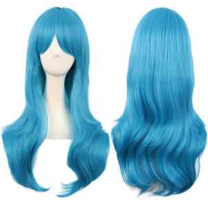 Băng Đô Giả Tóc Dài Cho Nữ Tóc Xoăn Sóng Nhẹ Giả Chân Thực Màu Vàng Hồng Xanh Tóc Dài 70cm Dùng Cho Mọi Dịp