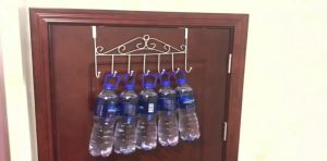 Over the Door Hanging Rack Door Rear Hook Back Door Hanger Nail Free Door Clothes Hanger Black White Bronze