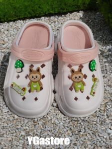 sandal baim anak perempuan jibbitz kuromi terbaru sandal sepatu anak cewe Tali belakang bahan tebel sandal anak wanita motif labubu