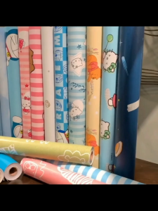 168 cartoon wallpaper bedroom table and cabinet decoration self-adhesive waterproof and moisture-proof wipeable (10m x 45cm)