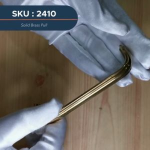 Brass Gold Cabinet Drawer Pull Handle Luxury Solid