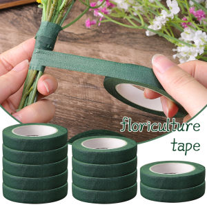 【On Sale】20M/Roll Flower Tape Floral Waterproof Florist Elastic Tape Self Adhesive Green Paper Type Tape