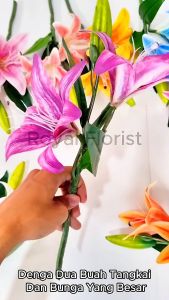 Bunga Lily Latex X3 Cabang: Dekorasi Taman & Acara