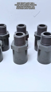 Valve Socket AW 1/2" Paket isi 6 PCS / SDL Socket Drat Luar AW Pipa PVC 1/2 inch / Valve Socket Sambungan Pipa PVC AW 1/2" PAKET 6pcs