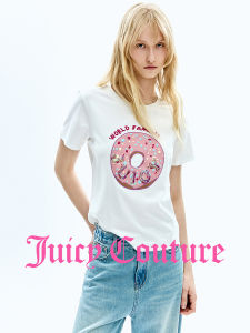 Juicy Couture | Doughnut Print White Casual T-Shirt