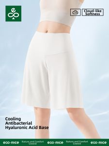 econice | Lightweight High-Waisted Nude Anti-See-Through Slip Shorts