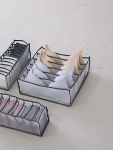 UMI 6/7/11 Slots Dormitory Closet Organizer Socks Home Separated Bra Underwear Storage Box Foldable Drawer Divider 内衣裤收纳盒