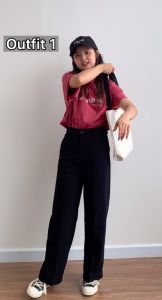 [Nhập LAZLOOK99 GIẢM 100K/500K] Quần ống rộng dáng suông dài – Straight Trousers – ufo.thebasic