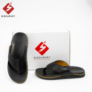 Dép Kẹp Nam Da Bò Thật Cao Cấp Đế Khâu Chắc Chắn SIGOURNEY DN112 Bảo Hành 18 Tháng