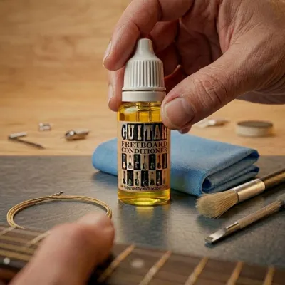 Lemon Oil Guitar Fretboard Conditioner 10ml Free Wiping Cloth