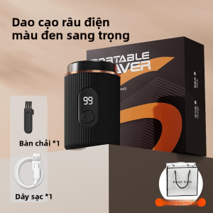 MONLEYTA | Máy tỉa râu điện tử mini dành cho nam Máy cạo râu cầm tay có thể rửa toàn thân Công nghệ đen Máy cạo râu bằng hợp kim nhôm