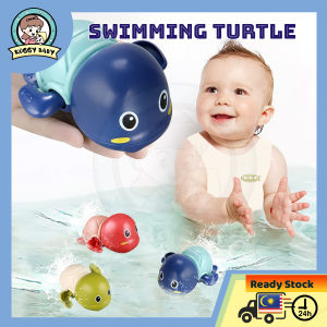 KOGGY Baby Bath Toys Clockwork Swimming Toys Bathing Time Small Toy for Kids Gifts Mainan Mandi Little Turtle Baby bath toy clockwork swimming toys Swimming Plaything Baby Bathing Toy Showering Funny Toys Clockwork Cute Water Gliding
