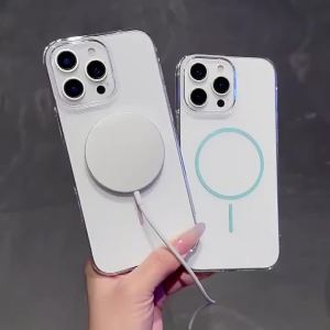เคสโทรศัพท์มือถือแม่เหล็กวงกลมบาง เคสไอโฟน สำหรับ iphone 11 13 12 14 15 16 pro promax