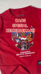 Baju Kaos Bhineka Tunggal Ika Anak Usia 1-12 Tahun Bahan Cotton 30S - 17 Agustus 1945 Distroanaqu
