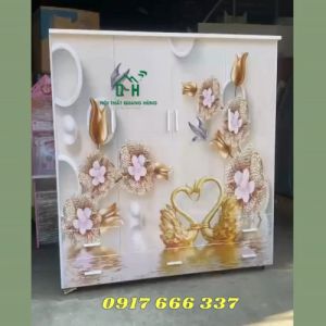 TỦ NHỰA QUẦN ÁO 4 CÁNH IN 3D THIÊN NGA SẮC NÉT BỀN ĐẸP - VIDEO THỰC TẾ