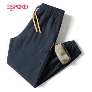 กางเกงลำลองผ้าฟลีซบุขนกำมะหยี่หนาพิเศษสำหรับผู้ชายกางเกงกีฬาขาจั๊มทรงหลวมสเวตแพนท์แบรนด์ยอดนิยมกันหนาวใส่ช่วงฤดูหนาวสำหรับวัยรุ่น