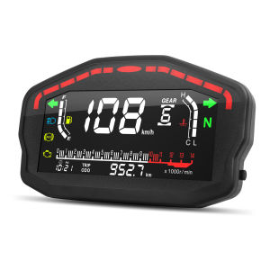 RYSJM | Universal Moto Dashboard Motorcycle Speedometer Digital Odometer Backlight for BMW Honda Ducati Kawasaki Yamaha 24 Cylinders