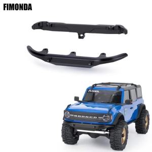 Aluminum Alloy Front Rear Bumper Upgrade Set for 1/30 Axial SCX30 Ford Bronco RTR Brushed Rock Crawler