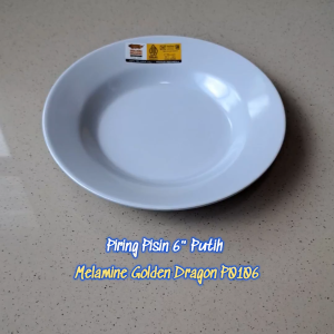 Piring Pisin 6" Melamine - Golden Dragon P0106