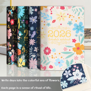 2026 Tree Pattern Spiral Bound Weekly Planner & Notebook & Schedule Organizer Stationery For Office & School & Study Plan Book