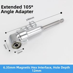 DAIENGONGJU | 90 Degree Flexible Electric Universal Screwdriver Attachment 1 Unit