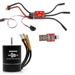 Bộ Động Cơ Không Chổi Than RCXAZ RC 3650 & ESC AM32 60A Dành Cho Xe Tải Địa Hình Xe Drift Xe Tamiya Axial Tỷ Lệ 1/10 - Khung Kim Loại