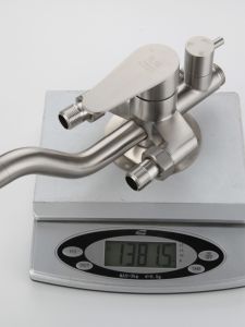 304 Stainless Steel Faucet Hot and Cold Open Installation Shower Head Set Electric Water Heater Open Pipe Mixing Valve Bathroom Nozzle