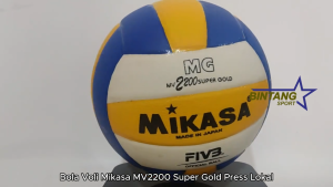 Bola Voli Mikasa MG MV2200 Super Gold Press Lokal