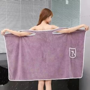 Womens Bath Towels Girls Wearable 135*80Cm Fast Drying Bathing Beach Spa Bathrobes Wash Clothing Shower Bath And Gym Towel